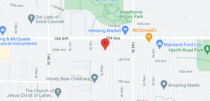 map of 14268 103A AVENUE